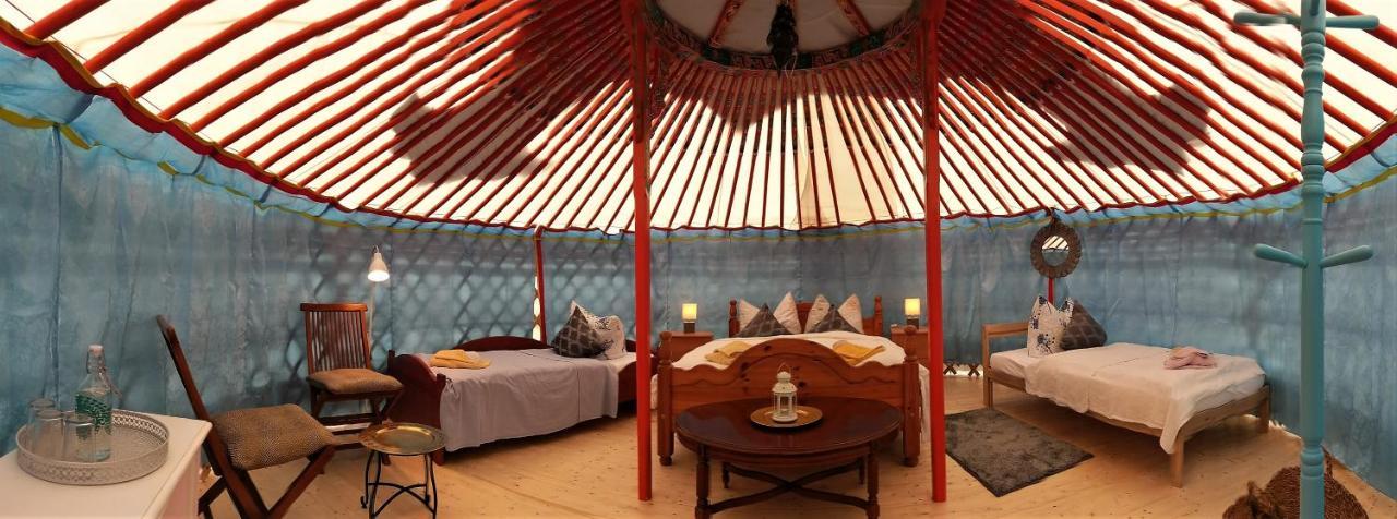 Mongolische Jurte Im Art.Quartier Hotel Velgast Eksteriør billede